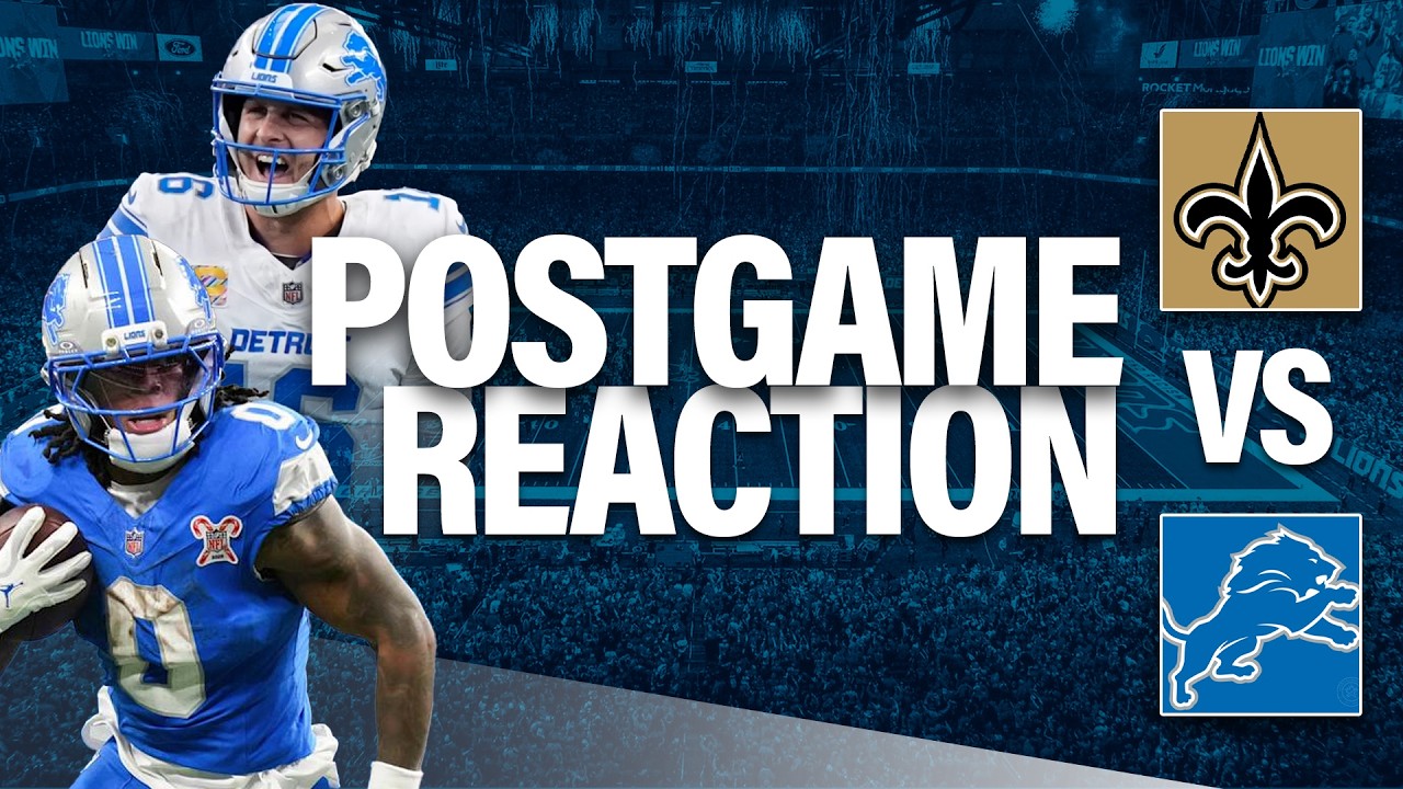 Lions beat Saints in THRILLER  Postgame reaction with Glover Quin & Trevor Thompson