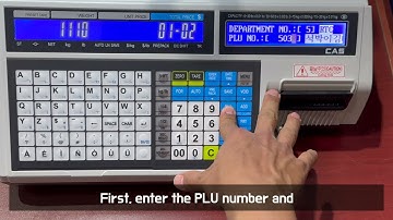 CAS SCALE how to change PLU price