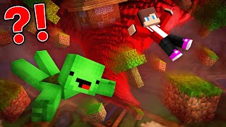 How Mikey and JJ Survive BLOOD TORNADO in Minecraft ? - Maizen