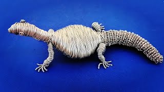 طريقة صنع ضب بالأسلاك  How to make a lizard from a wire