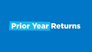 Prior Year Returns