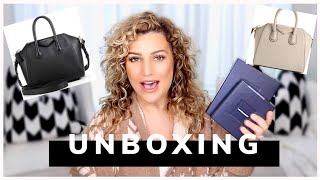 NEW DESIGNER CROSSBODY BAG AND ACCESSORIES |  UNBOXING AND REVIEW OF GIVENCHY AND YVES SAINT LAURENT