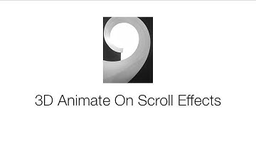 JavaScript: Animate On Scroll 3D Effects