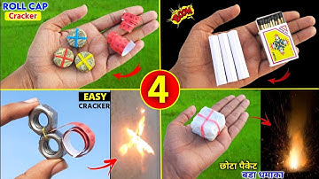 4 Amazing throw b*mb , how to make crackers at home from matchsticks , New homemade cracker