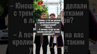 Юмор от кролика: секрет молодого ученого раскрыт! 🐰 #анекдот #юмор