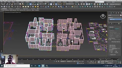 3DsMax Tutorials, Learn 3D Modeling  an Exterior using AutoCad Plan from Scratch in 3Dsmax. Part 4