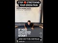 Stop stretching your groin pain and try these instead.