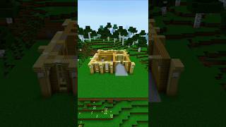Aesthetic Wooden Mansion Tutorial Timelapse #shorts #viral #minecraft