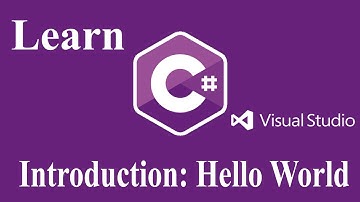 1 من 16: مقدمة عن السي شارب C# Hello World