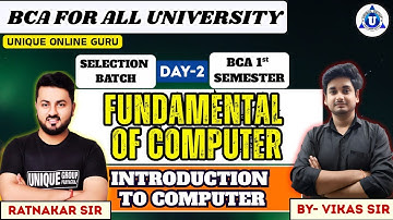 FUNDAMENTELE COMPUTER || BCA 1e SEMINAR || INLEIDING TOT COMPUTER || DAG 2 || DOOR VIKAS SIR | #bca