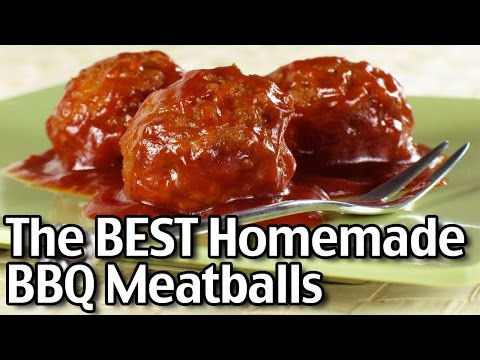 The BEST Homemade Barbecue Meatballs!
