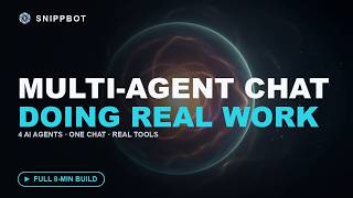 Multi-Agent Chat, Doing Real Work — 4 AI Agents Plan a CS Agent Live