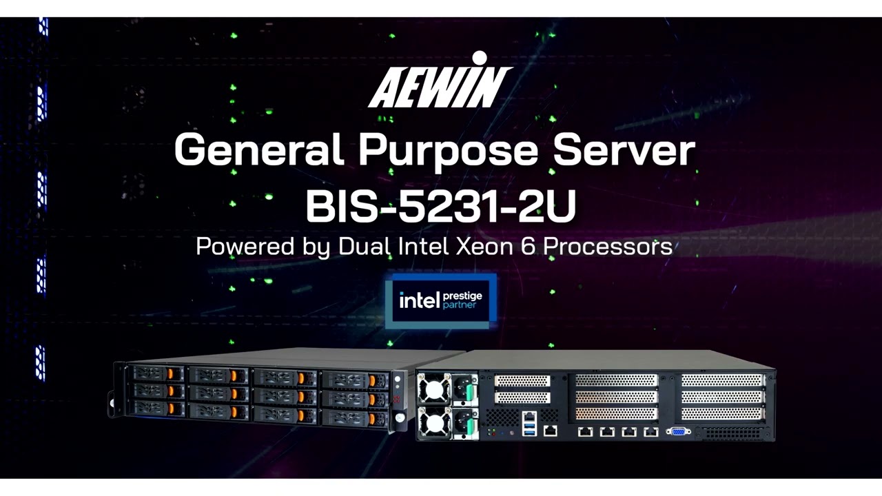 AEWIN Intros BIS 5231 2U General Purpose Server with Dual Intel Xeon 6 Processors