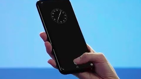 On screen fingerprint sensor prototype by Vivo | display fingerprint sensor