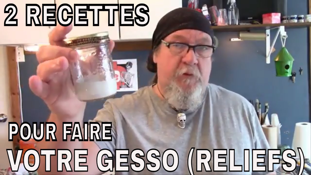 2 RECETTES DE GESSO FAIT MAISON, L'IDÉAL POUR CRÉER DES RELIEFS EN ACRYLIQUE!