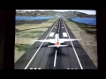 Infinite flight 45kts crosswind at St Maarteen