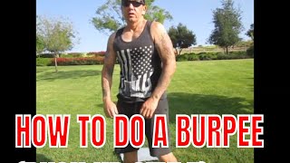 50 BURPEES- How To Do A Burpee| (Standard Push Up Style) #calisthenics #beginnerworkout #change