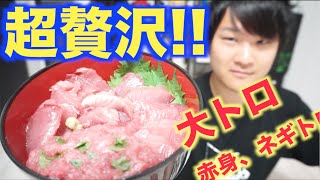 豪華！！さばいたマグロで超贅沢マグロ丼を作るよ！！