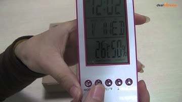 Eco-friendly Water Powered 3.7" LCD Clock - DealExtreme