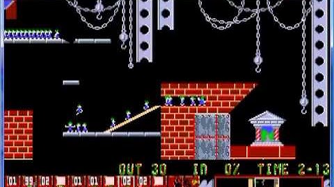 Oh No More Lemmings Wicked  Level 14 The Lemming Learning Curve