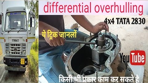 Secret differential overhaul tricks Tata BS6 2830 inter excel.new information!