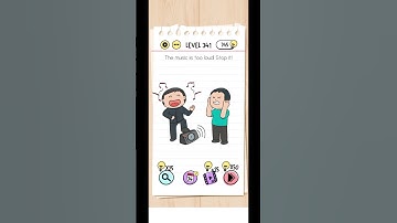 Brain Test Level 341 Walkthrough Solution The music is too! loud stop it! 🎶 📢