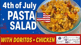 🎆 Doritos Chicken Pasta Salad | Summer BBQ Must-Have!