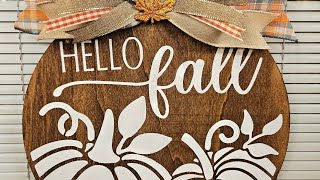 Stenciled Fall Sign Tutorial: Craft Fair Ideas 2025: *Viewer Request*