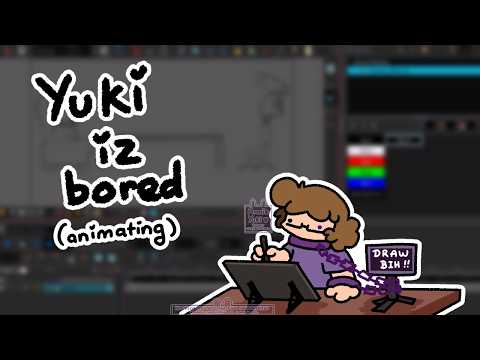 Yuki iz bored (coloring animation) || Annie Yuki