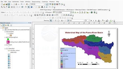 Watershed delineation using Arc SWAT tool and DEM/Spatial Analysis