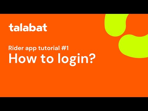 talabat Rider App | How To Login