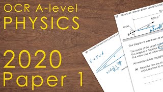 OCR 2020 Paper 1 - A-level Physics Past Paper