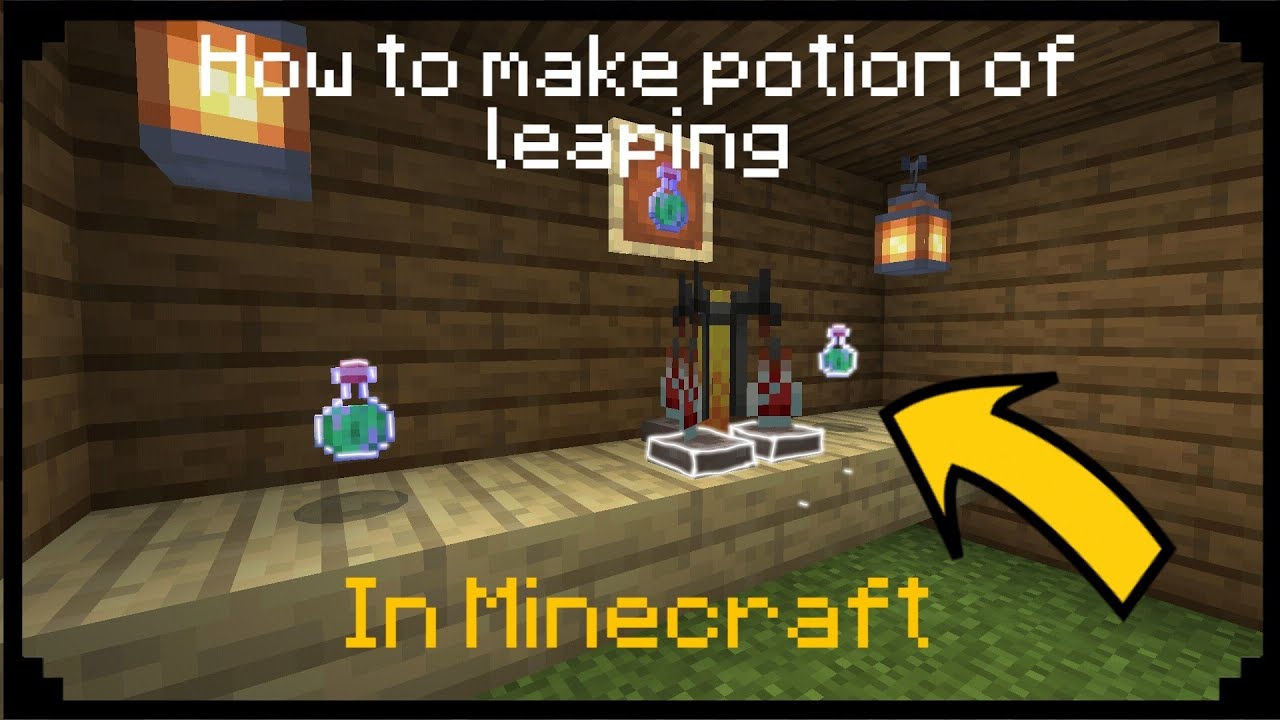 How to make Potion of Leaping in Minecraft - YouTube