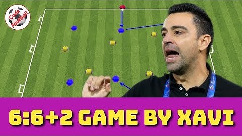 6v6+2 possession-transition game by Xavi!