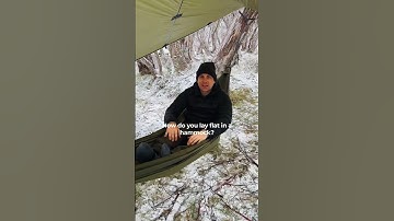The Secret To Sleeping In A Hammock 💤 #campingaustralia #hammockcamp #campinghacks #wintercamping