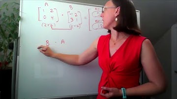 Matrix multiplication - not commutative, a quick example