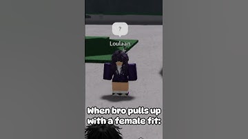 When Bro Pulls Up With A Female Fit Be Like: #roblox #tsb #thestrongestbattlegrounds #tsbg #shorts