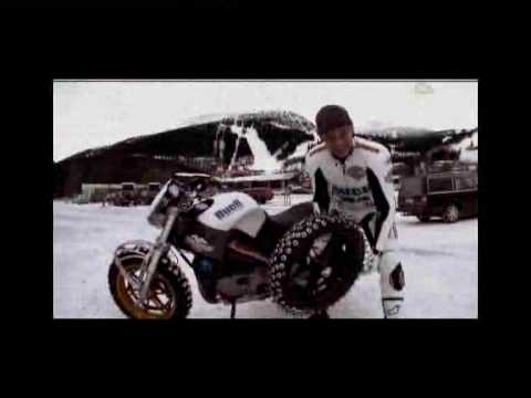 Craig Jones stuntride Harley and Buell on Ice