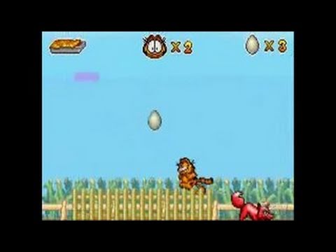 Garfield and His Nine Lives Game Boy Gameplay - Garfield