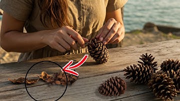 Amazing DIY Decoration with Pinecone Scales You Can Make at Home