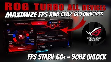 Rog Turbo Booster For Android Game ! Max FPS Fix Lag - No Root