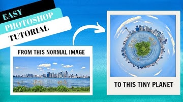 How to make a normal image to a TINY PLANET | Photoshop Tutorial