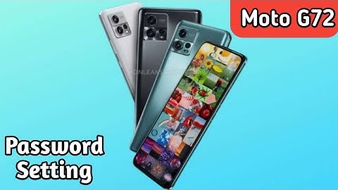 How To Set Screen Lock Password In Moto G72, Screen Lock Password Setting