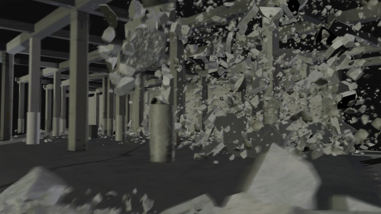 VFX Breakdown - cell fracture and rigid body dynamics - YouTube