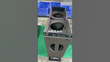 dual 8 inch line array speaker #mjaudio #speakerfactory #audiosystem #wood #soundsystem #speaker