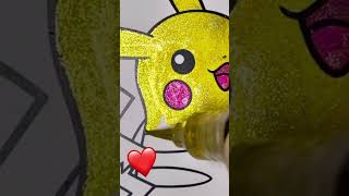 So Satisfying! 😍 Watch an Artist Paint Pikachu - #Shorts #pikachu #satisfying #pokemon