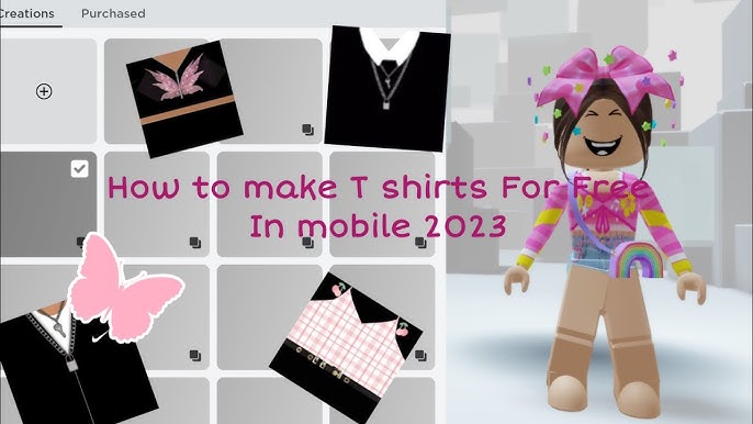 How to make free t-shirt in roblox on mobile/Ipad (2021 WORKING) in 2023