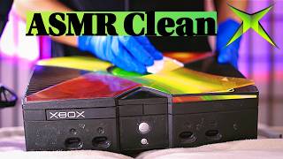 ASMR Restoring the Original XBOX Console (Whispered Cleaning, Sticker Peeling, and Nostalgia Sounds)