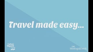 Travel made easy video for CWT