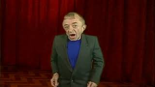 the twin peaks midget says lets rock for an hour with a bad haircut